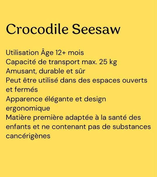 BALANÇOIRE CROCODILE